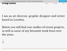 Tablet Screenshot of craigcaron.com